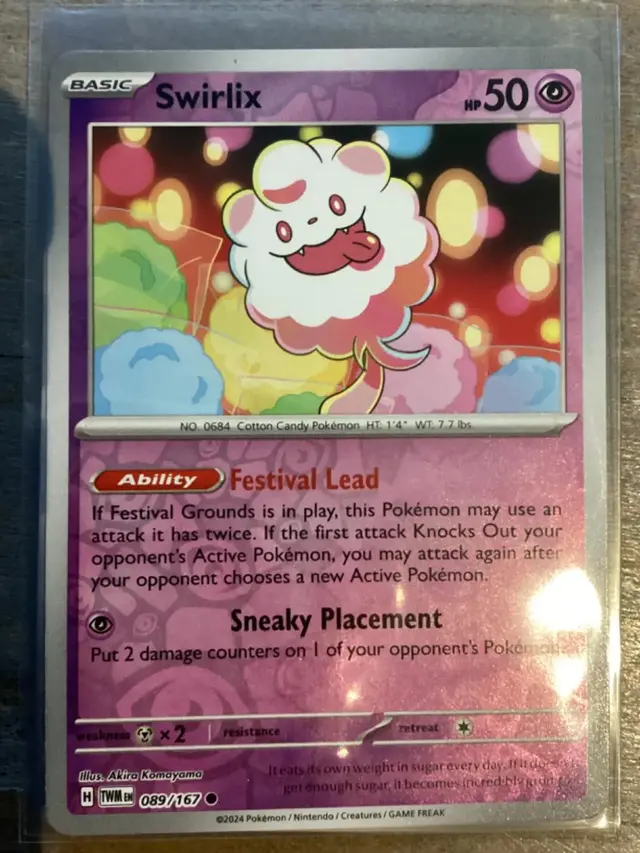 Swirlix [Reverse Holo] - Pokemon Twilight Masquerade #89