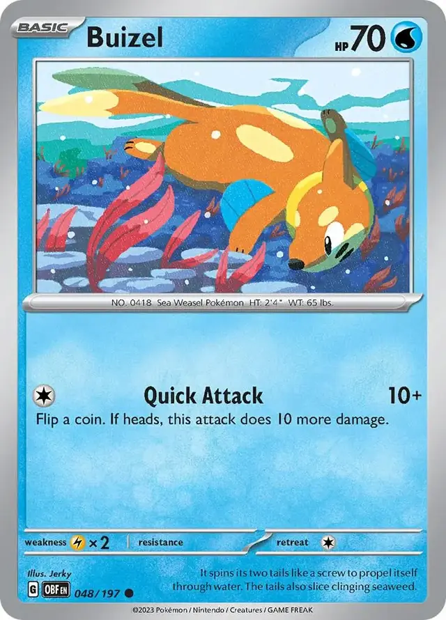 Buizel - Pokemon Obsidian Flames #48