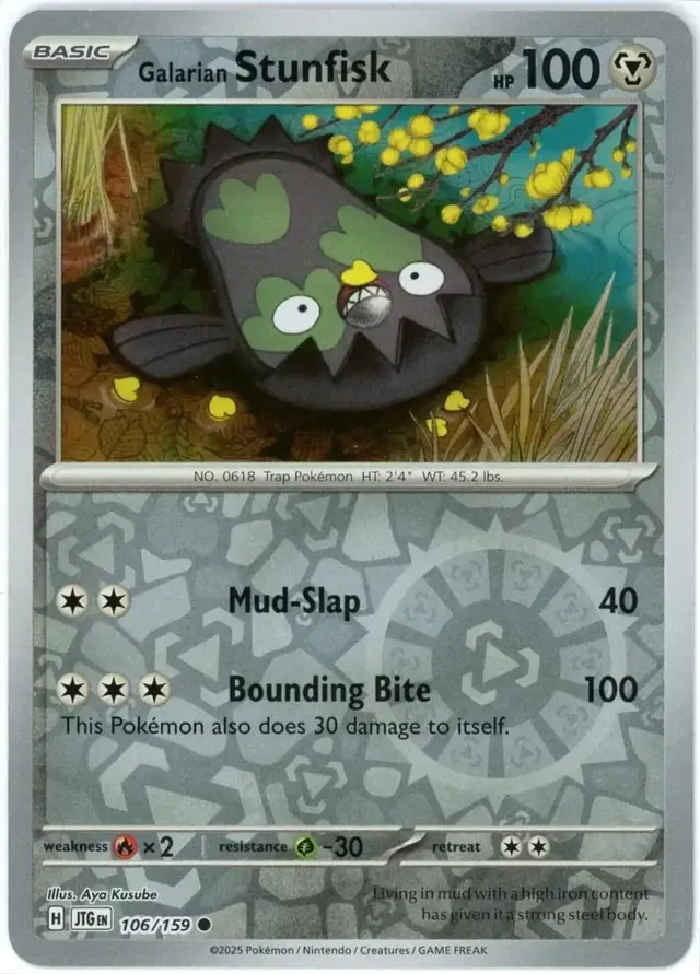 Galarian Stunfisk [Reverse Holo]