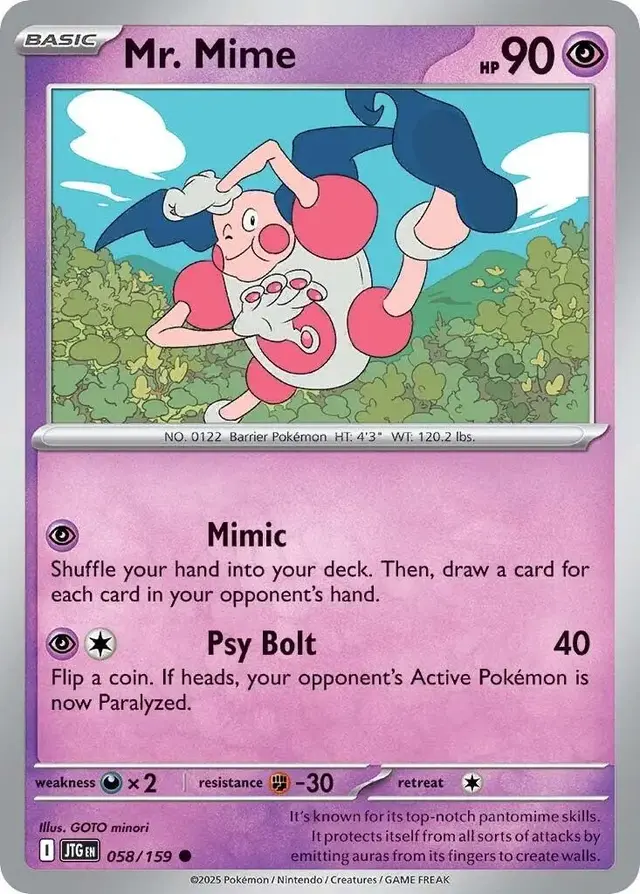 Mr. Mime - Pokemon Journey Together #58