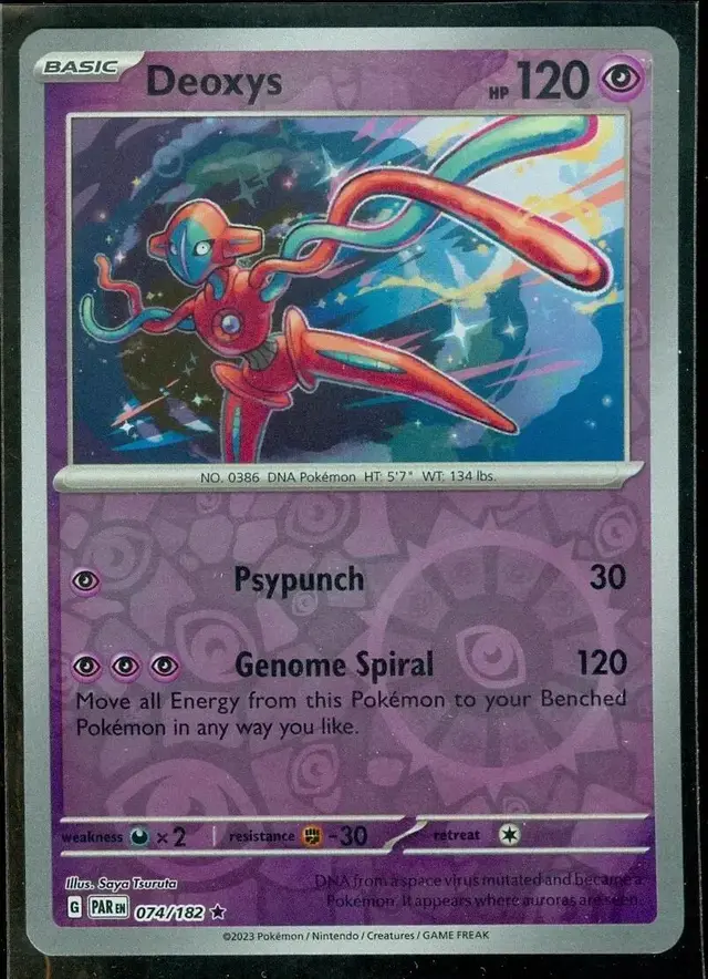 Deoxys [Reverse Holo] - Pokemon Paradox Rift #74