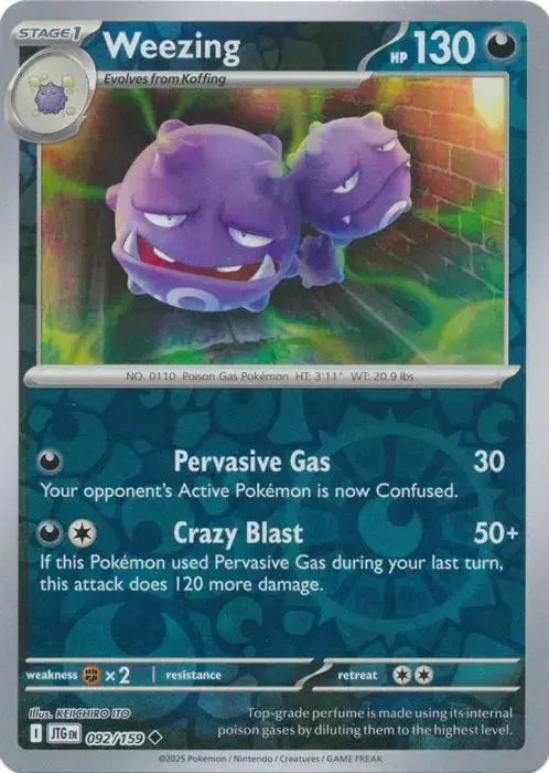Weezing [Reverse Holo] - Pokemon Journey Together #92