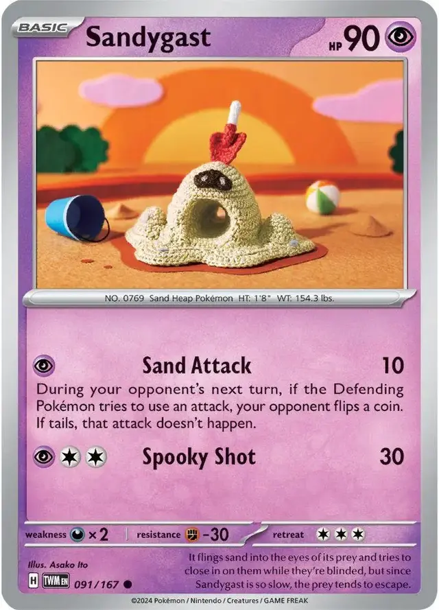 Sandygast - Pokemon Twilight Masquerade #91