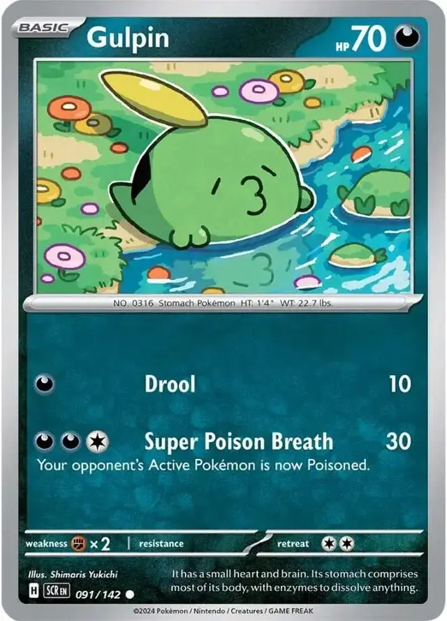 Gulpin - Pokemon Stellar Crown #91