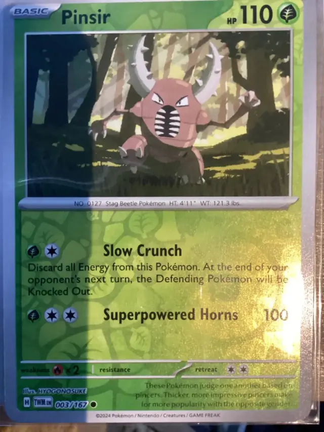 Pinsir [Reverse Holo] - Pokemon Twilight Masquerade #3
