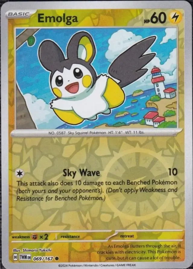 Emolga [Reverse Holo] - Pokemon Twilight Masquerade #69