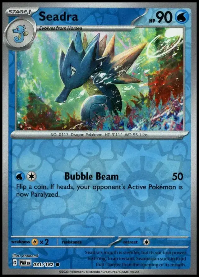 Seadra [Reverse Holo] - Pokemon Paradox Rift #31