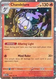 Chandelure [Cosmos Holo] - Pokemon Twilight Masquerade #38