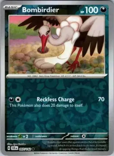 Bombirdier [Reverse Holo] - Pokemon Stellar Crown #97