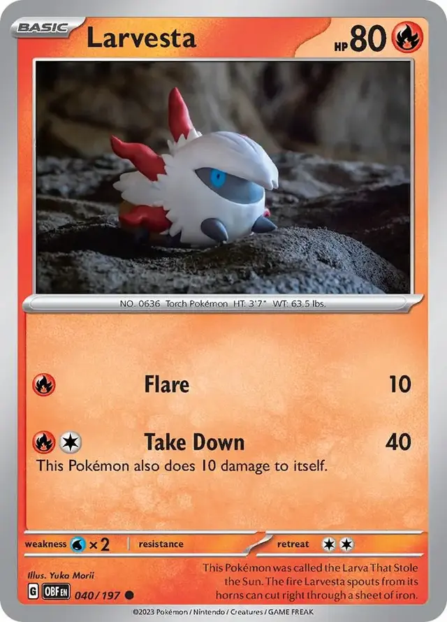 Larvesta - Pokemon Obsidian Flames #40