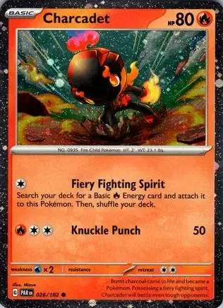 Charcadet [Cosmos Holo] - Pokemon Paradox Rift #26