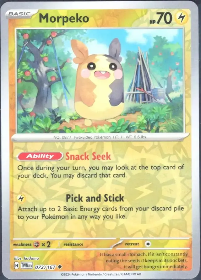 Morpeko [Reverse Holo] - Pokemon Twilight Masquerade #72