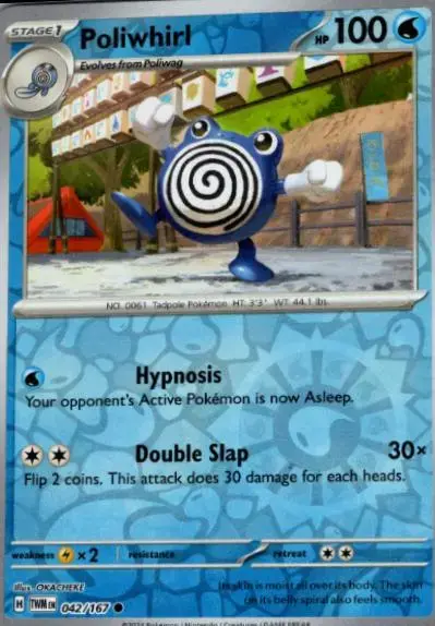 Poliwhirl [Reverse Holo] - Pokemon Twilight Masquerade #42