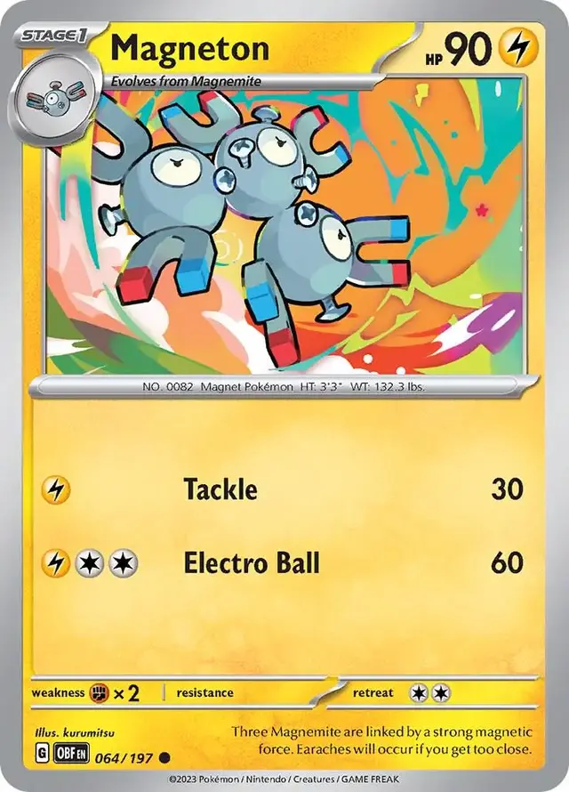 Magneton - Pokemon Obsidian Flames #64