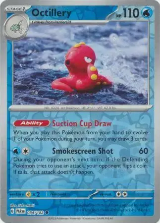 Octillery [Reverse Holo] - Pokemon Paradox Rift #34