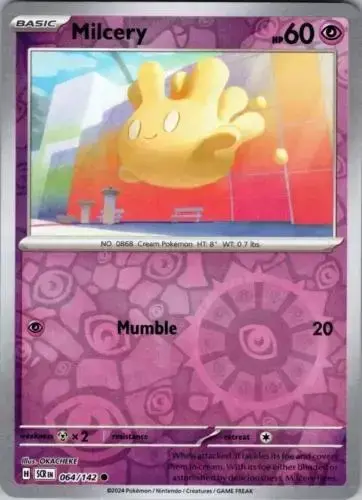 Milcery [Reverse Holo] - Pokemon Stellar Crown #64