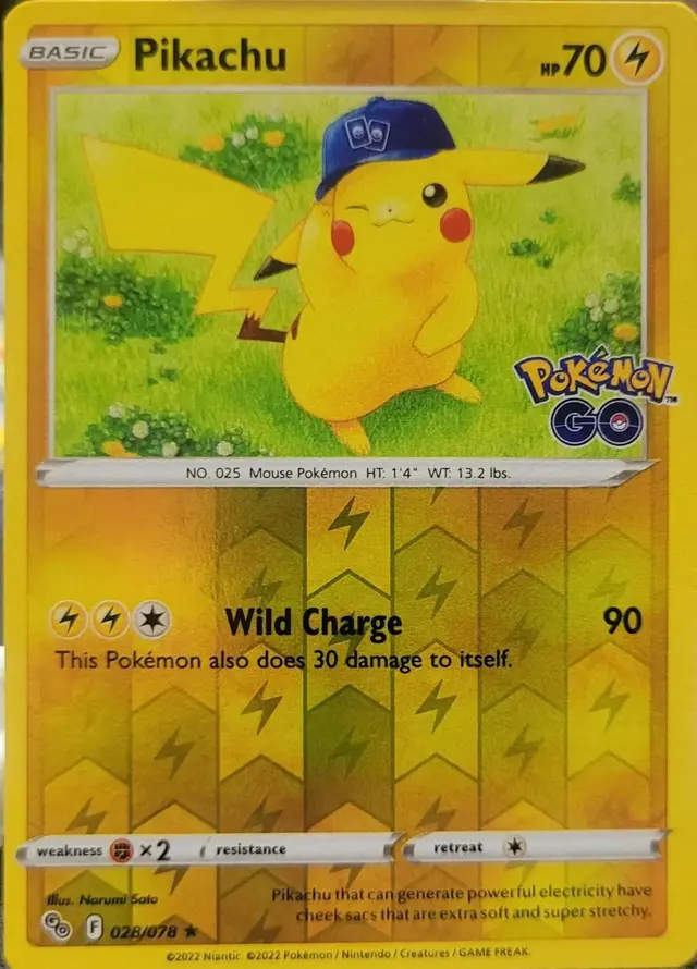 Pikachu [Reverse Holo] - Pokemon Go #28