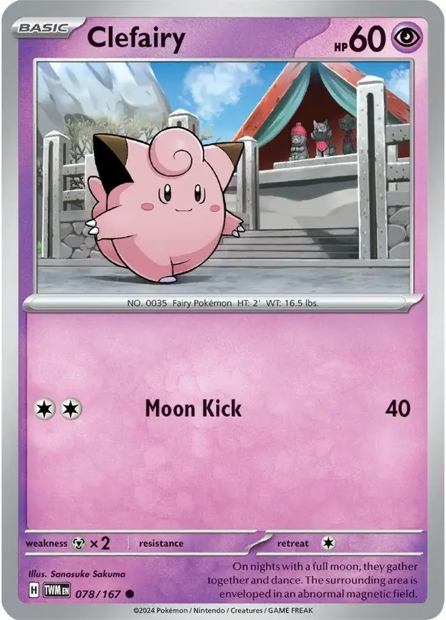 Clefairy - Pokemon Twilight Masquerade #78