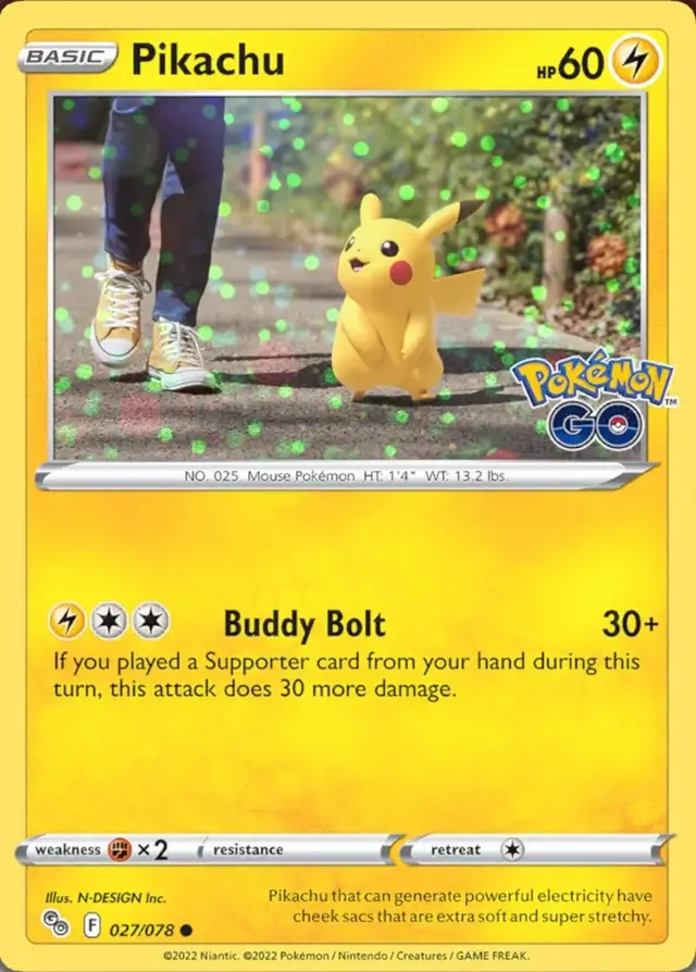Pikachu [Cosmos Holo] - Pokemon Go #27