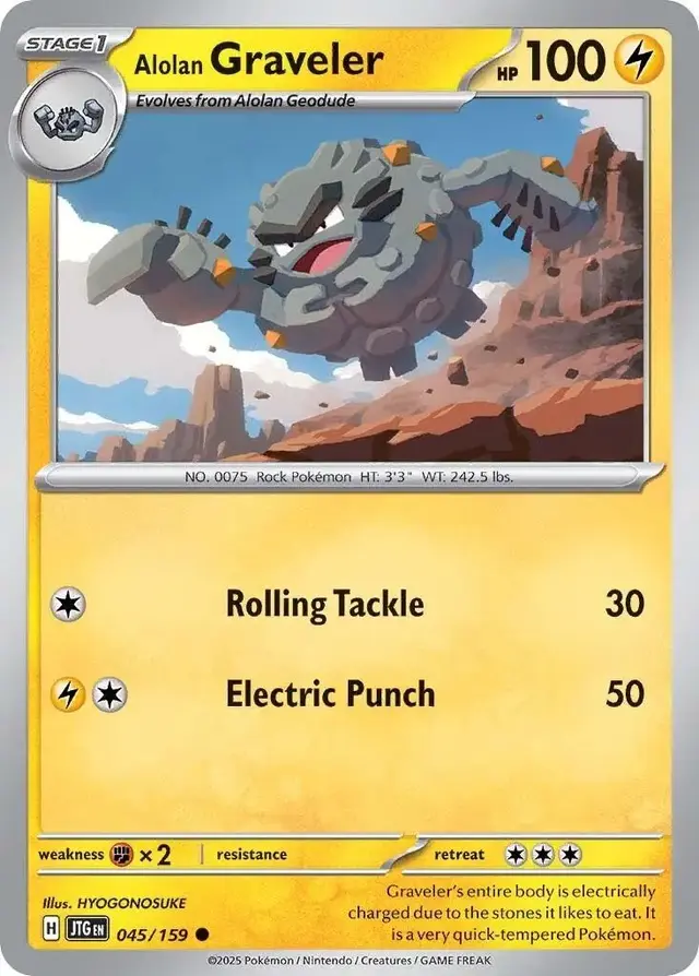 Alolan Graveler - Pokemon Journey Together #45