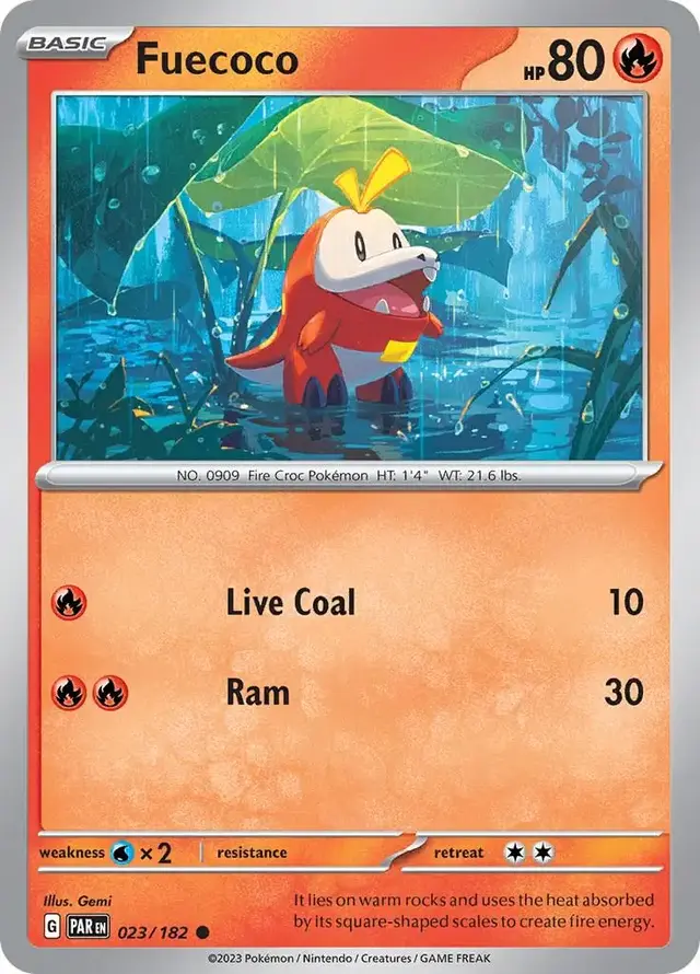 Fuecoco - Pokemon Paradox Rift #23