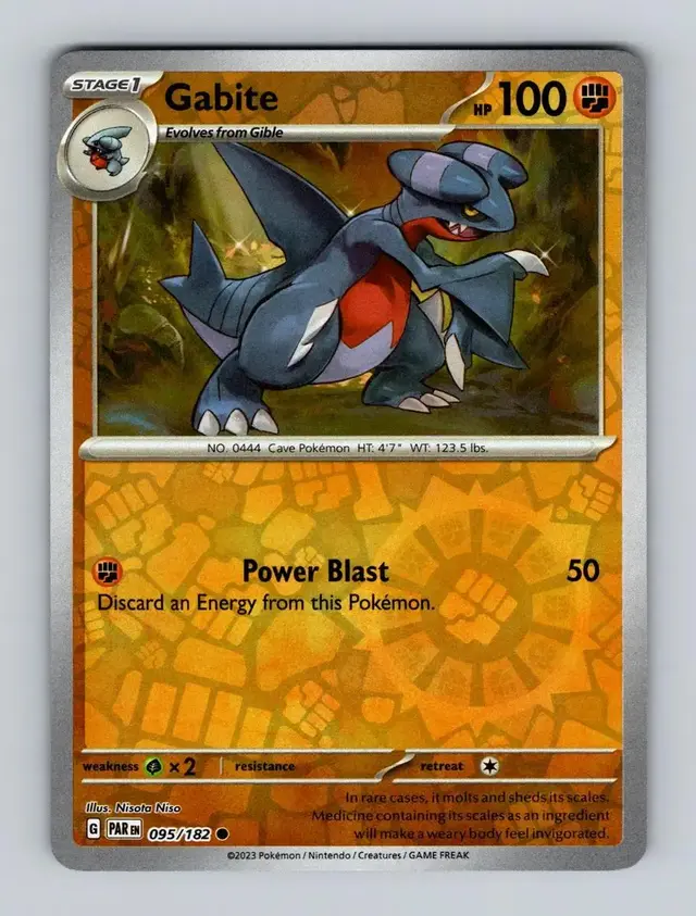 Gabite [Reverse Holo] - Pokemon Paradox Rift #95