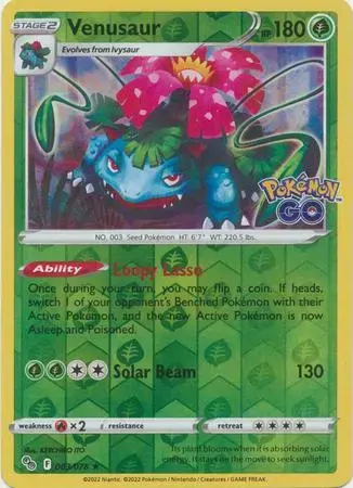 Venusaur [Reverse Holo] - Pokemon Go #3