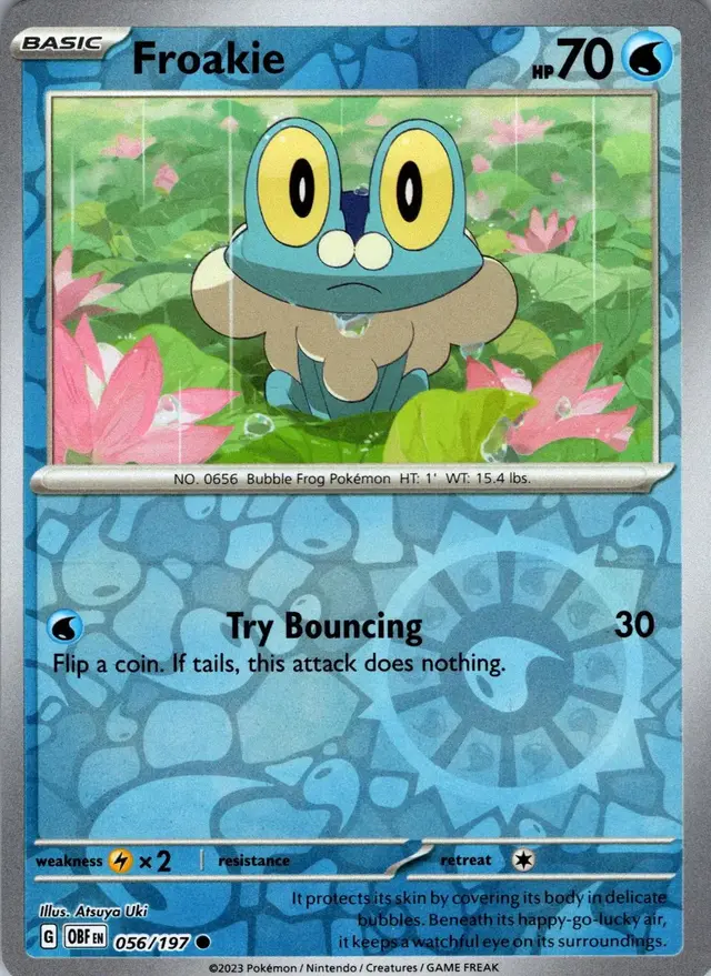 Froakie [Reverse Holo] - Pokemon Obsidian Flames #56