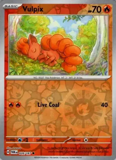 Vulpix [Reverse Holo] - Pokemon Twilight Masquerade #26