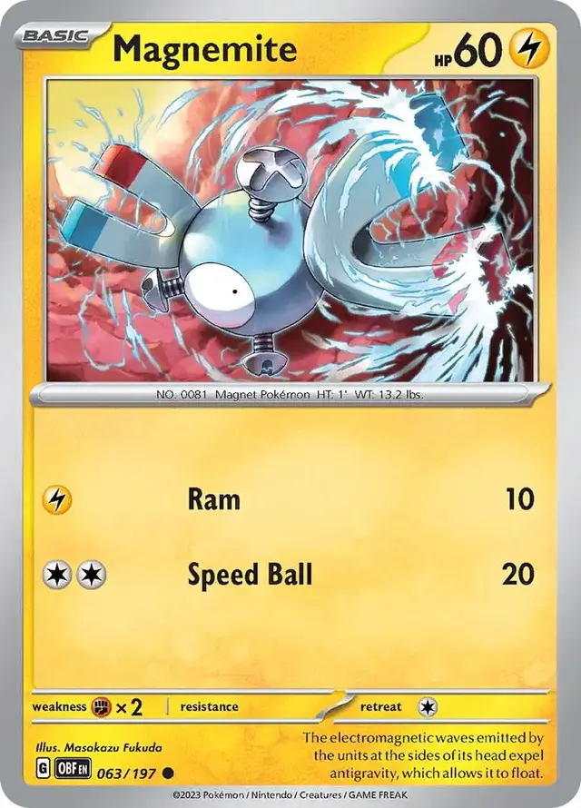Magnemite - Pokemon Obsidian Flames #63