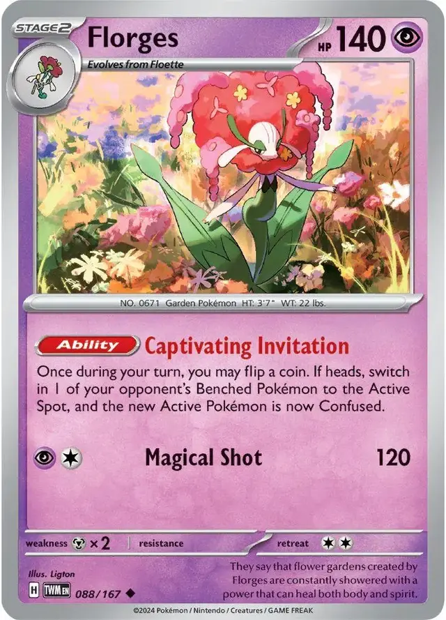 Florges - Pokemon Twilight Masquerade #88