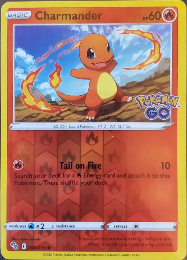 Charmander [Reverse Holo] - Pokemon Go #8
