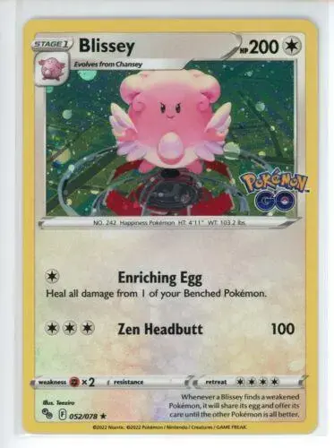 Blissey [Cosmos Holo] - Pokemon Go #52