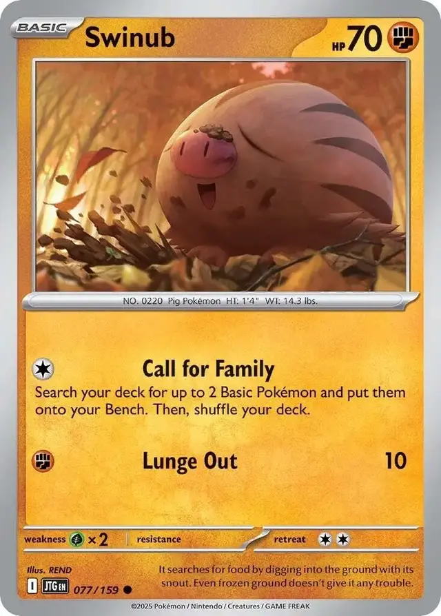 Swinub - Pokemon Journey Together #77