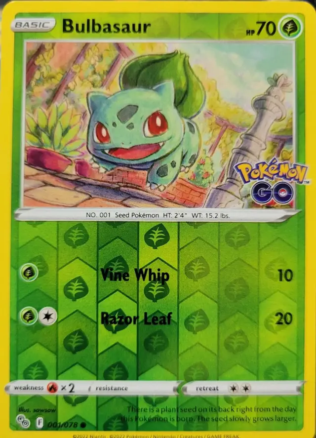 Bulbasaur [Reverse Holo] - Pokemon Go #1