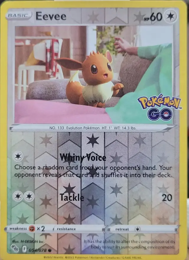 Eevee [Reverse Holo] - Pokemon Go #54
