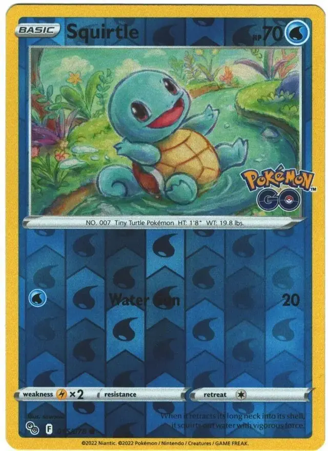 Squirtle [Reverse Holo] - Pokemon Go #15
