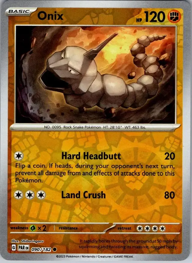 Onix [Reverse Holo] - Pokemon Paradox Rift #90