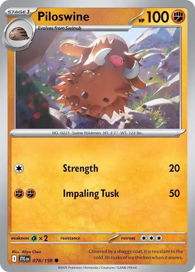Piloswine - Pokemon Journey Together #78