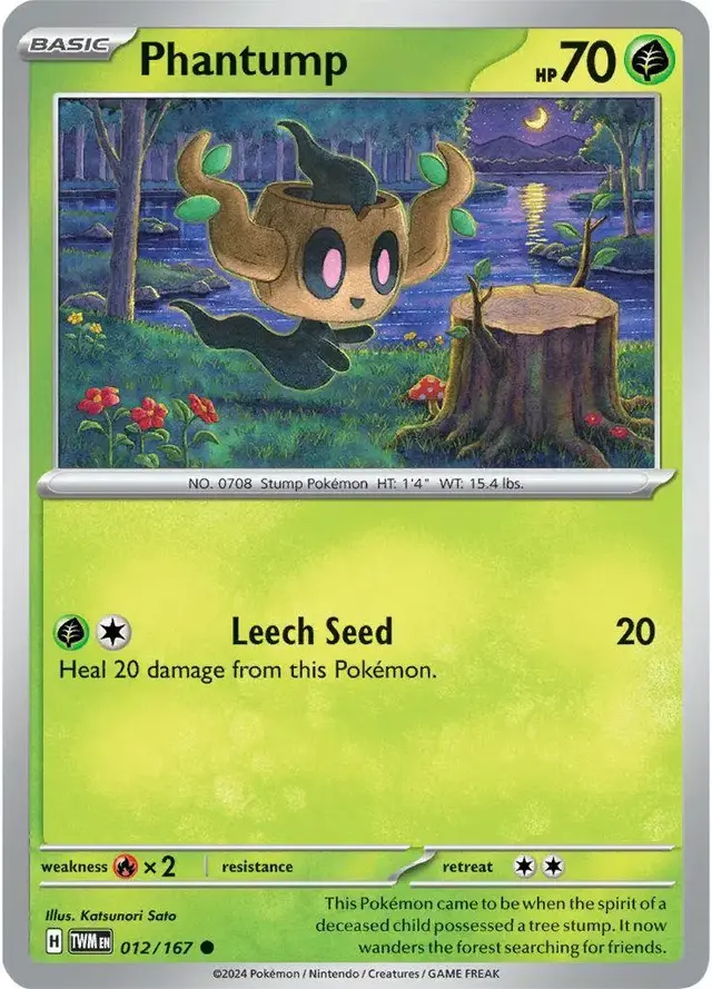 Phantump - Pokemon Twilight Masquerade #12