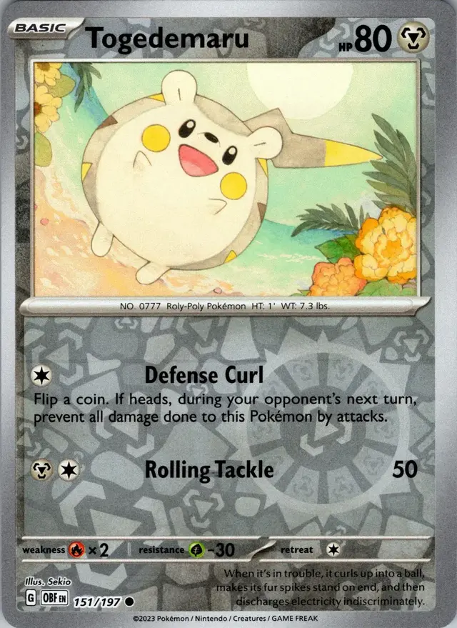 Togedemaru [Reverse Holo]