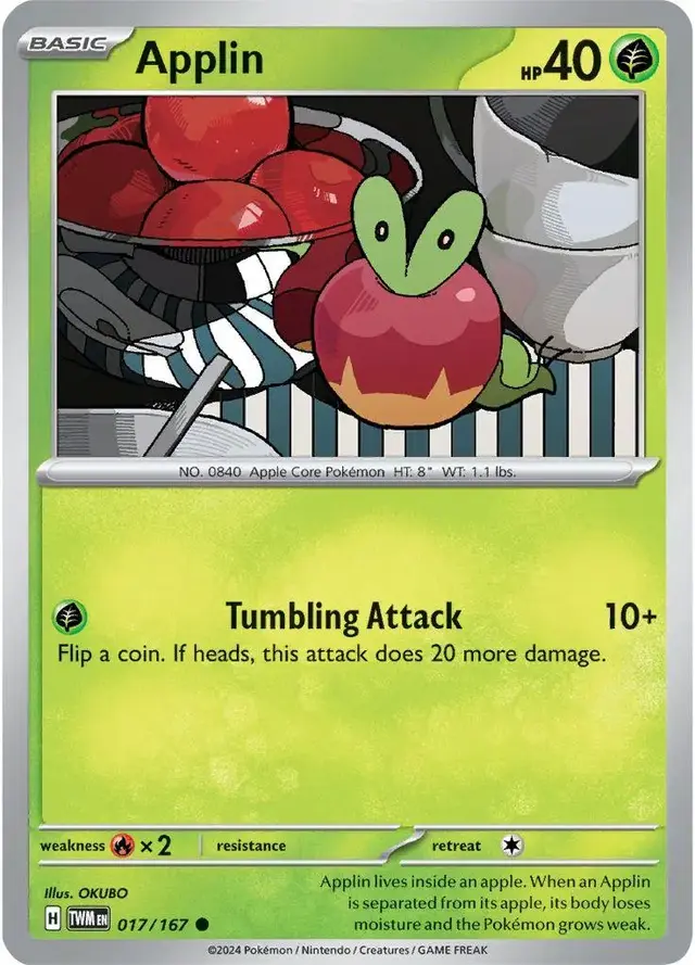 Applin - Pokemon Twilight Masquerade #17