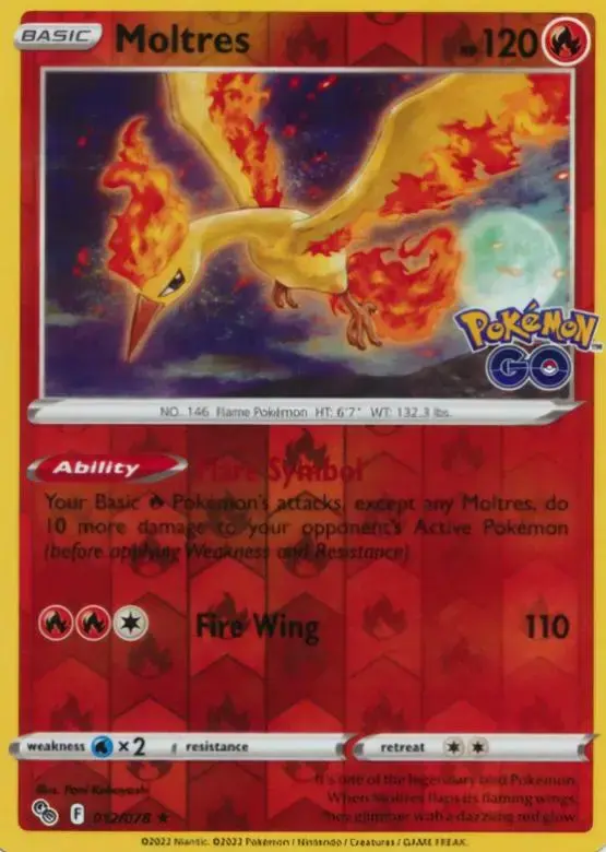 Moltres [Reverse Holo] - Pokemon Go #12