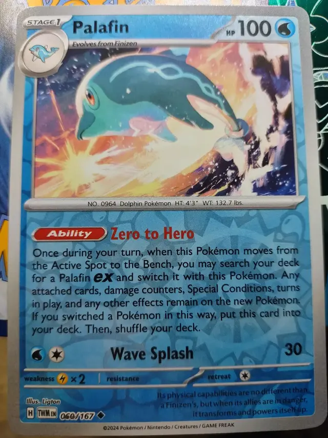 Palafin [Reverse Holo] - Pokemon Twilight Masquerade #60