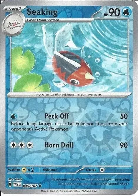 Seaking [Reverse Holo] - Pokemon Twilight Masquerade #45