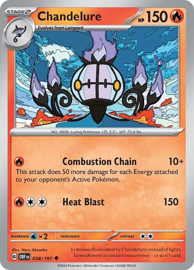 Chandelure - Pokemon Obsidian Flames #38