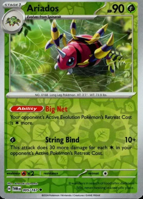 Ariados [Reverse Holo] - Pokemon Twilight Masquerade #5