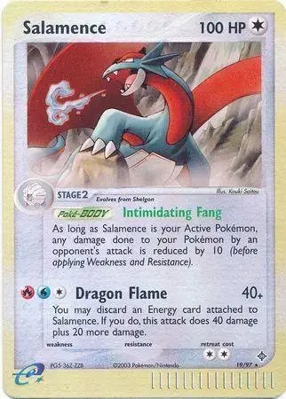 Salamence [Reverse Holo] - Pokemon Dragon #19