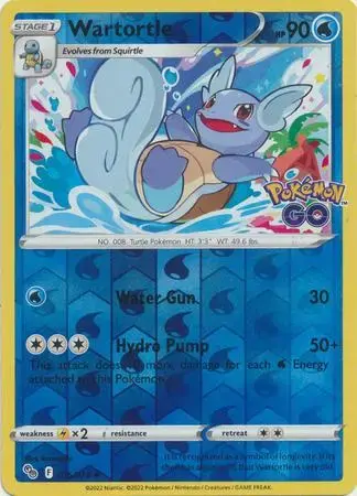 Wartortle [Reverse Holo] - Pokemon Go #16