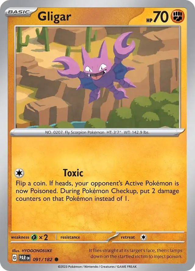 Gligar #91 - Pokemon Paradox Rift